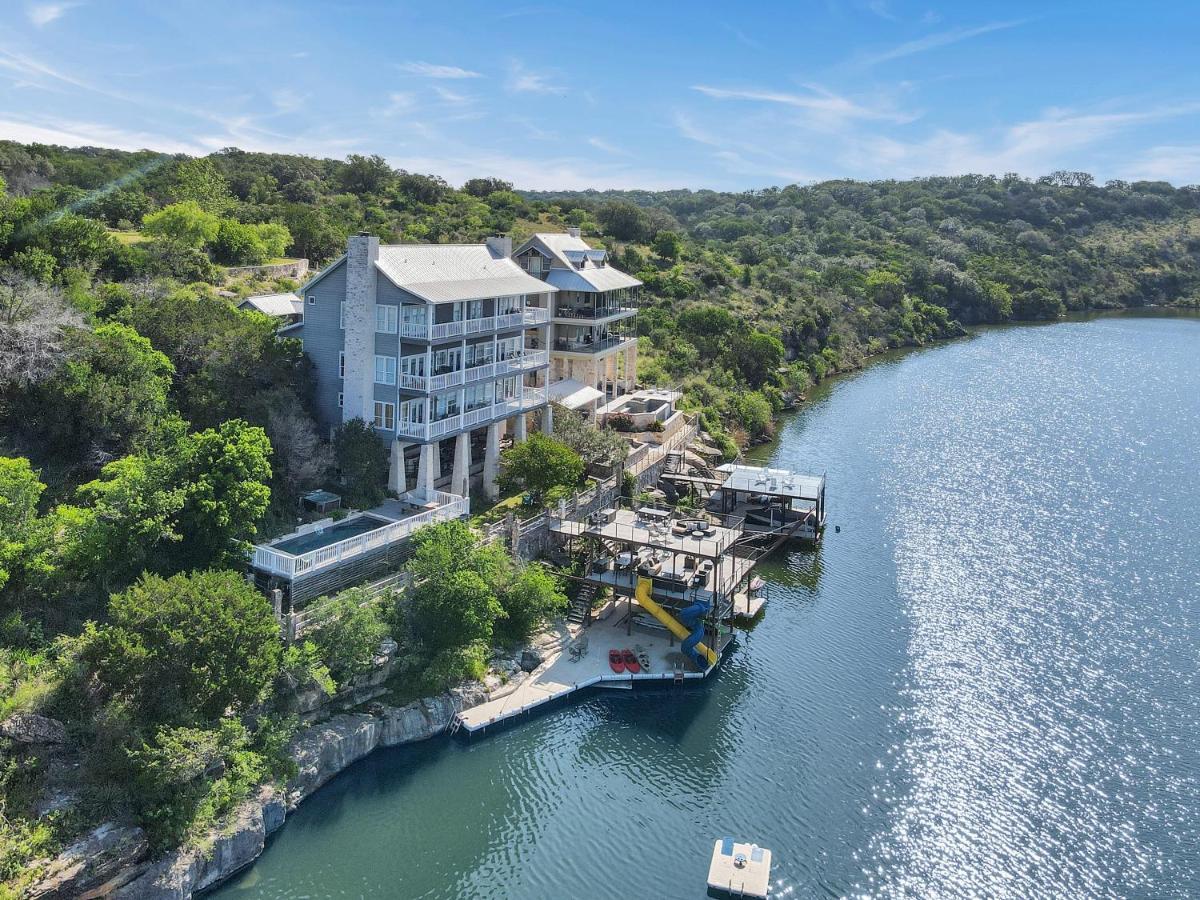 Luxury Lake Marble Falls House With Swimming Pool Hot Tub And Private Boat Slip Exterior photo